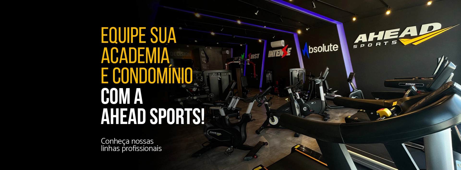 Equipe sua Academia e Condomínio com a Ahead Sports