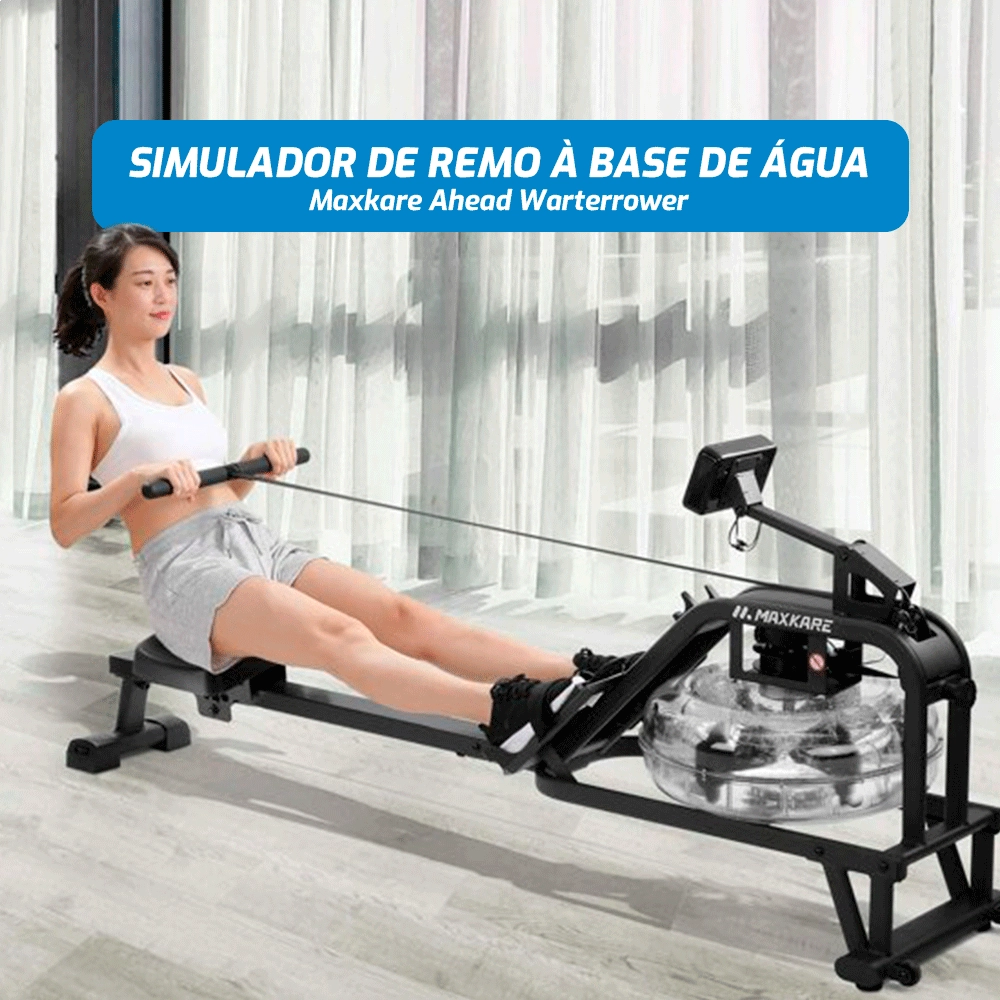 Simulador De Remo À Base De Água Preto