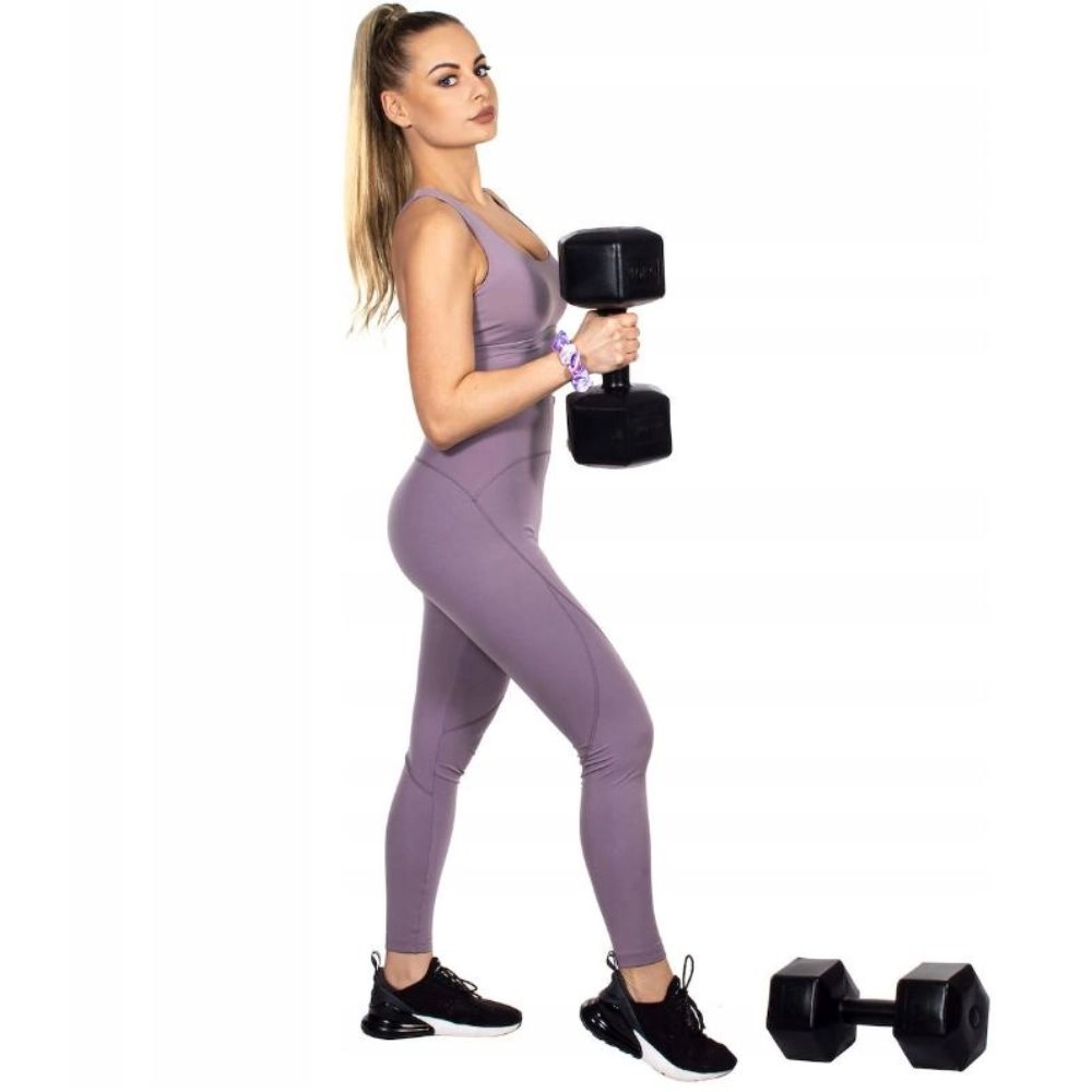 Par de Halteres Sextavados 1KG Bonafit Dumbbells de Cimento Revestidos em PVC