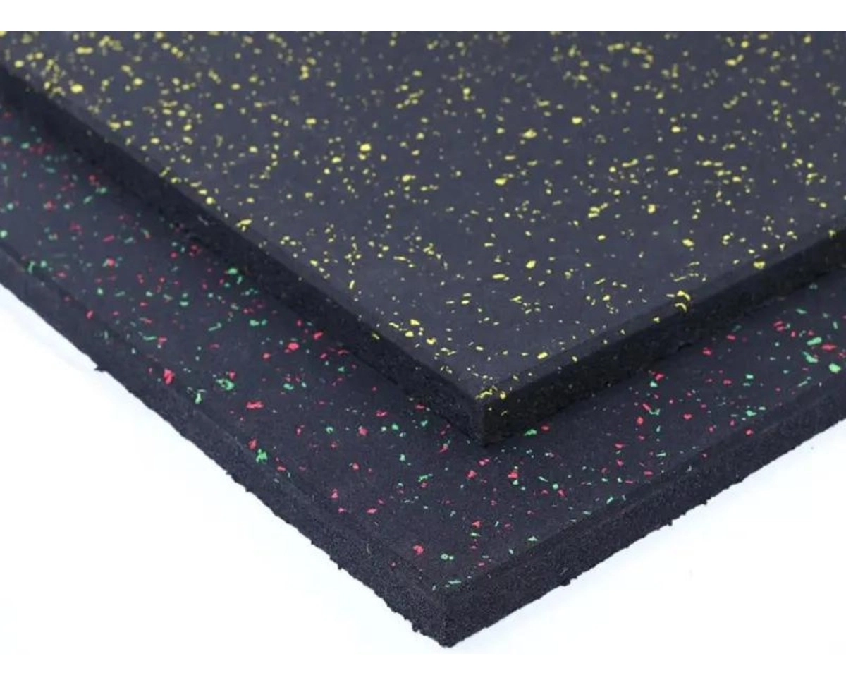 Piso Emborrachado 1x1m 15mm Preto