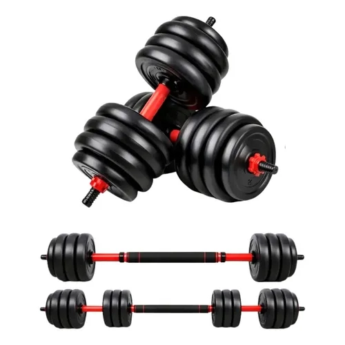 Kit Musculação Funcional 15kg com Barras, Anilhas, 19 Peças, E-book e Figurinha Copa