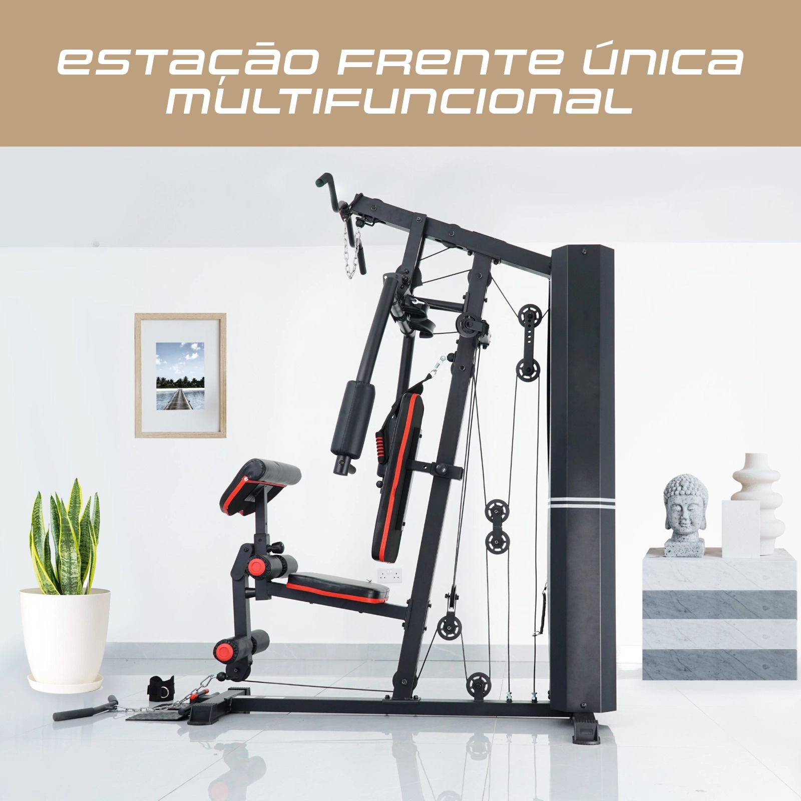 Estação de Musculação Residencial 72KG Ahead Sports