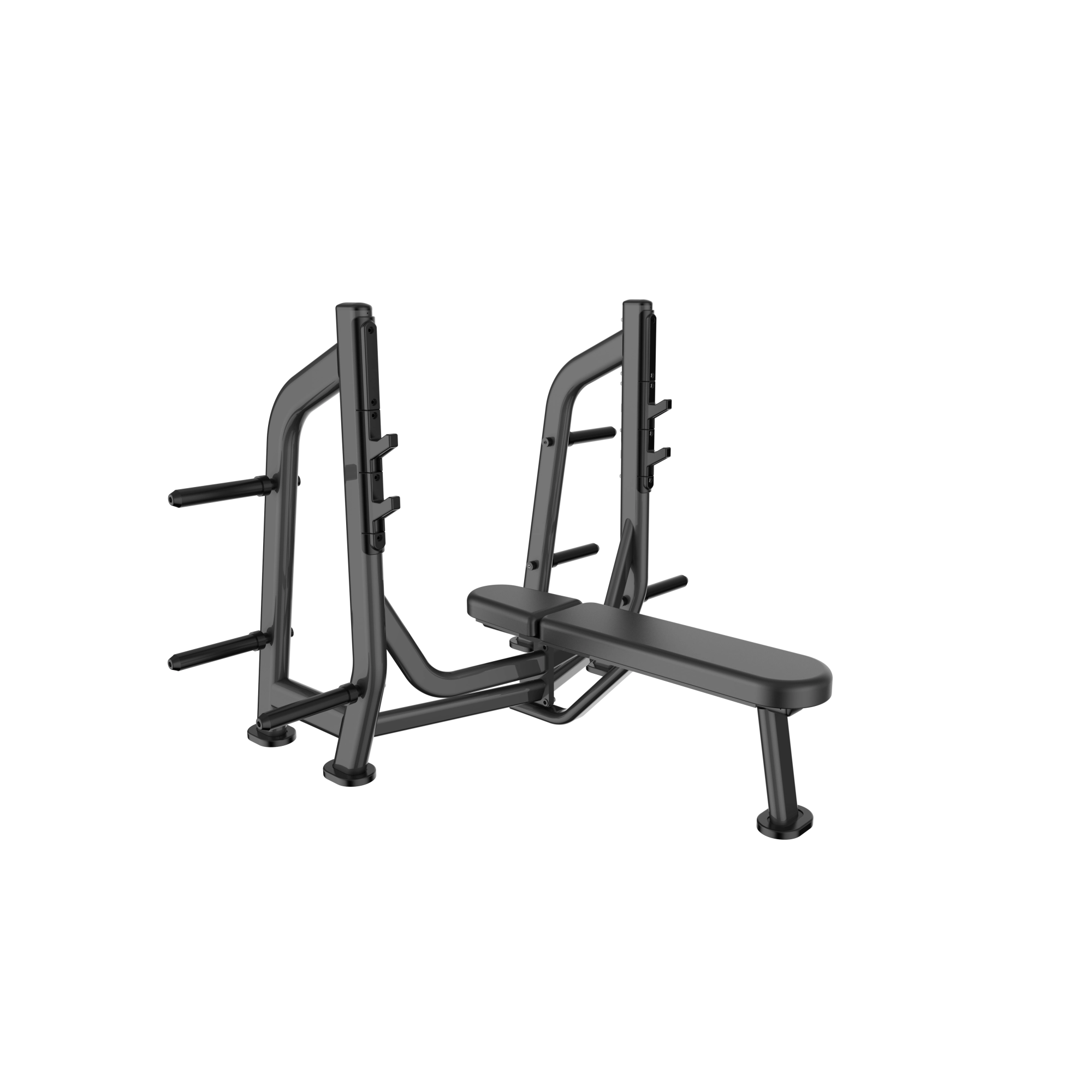 BANCO SUPINO RETO (FLAT BENCH PRESS) - INTENSE - PRETO