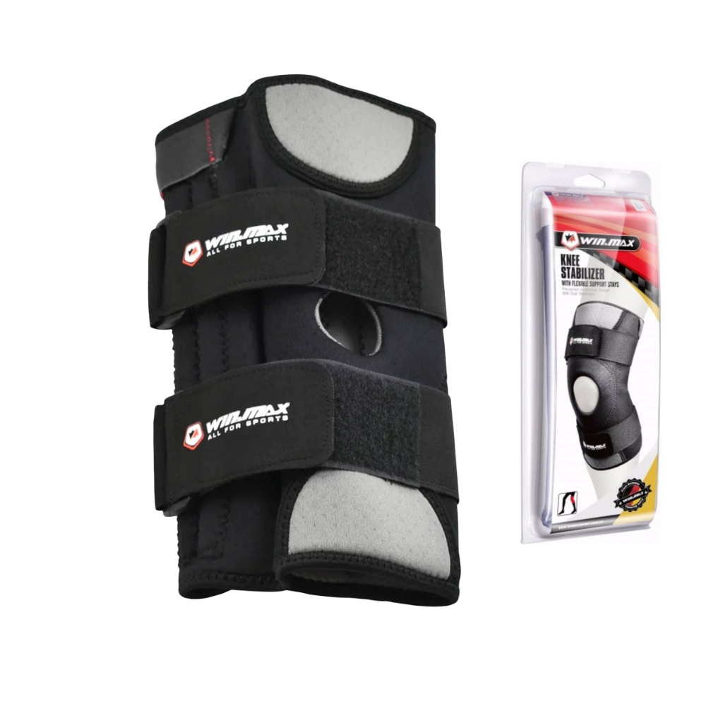 Joelheira Ortopedica Ajustavel (Adjustable Orthopedic Knee Brace) - Winmax - Preto