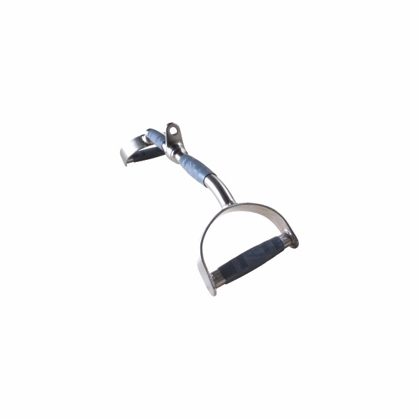 Puxador Pulley com Estribo 66cm Ahead Sports Cromado Pegada Emborrachada e Alta Resistência