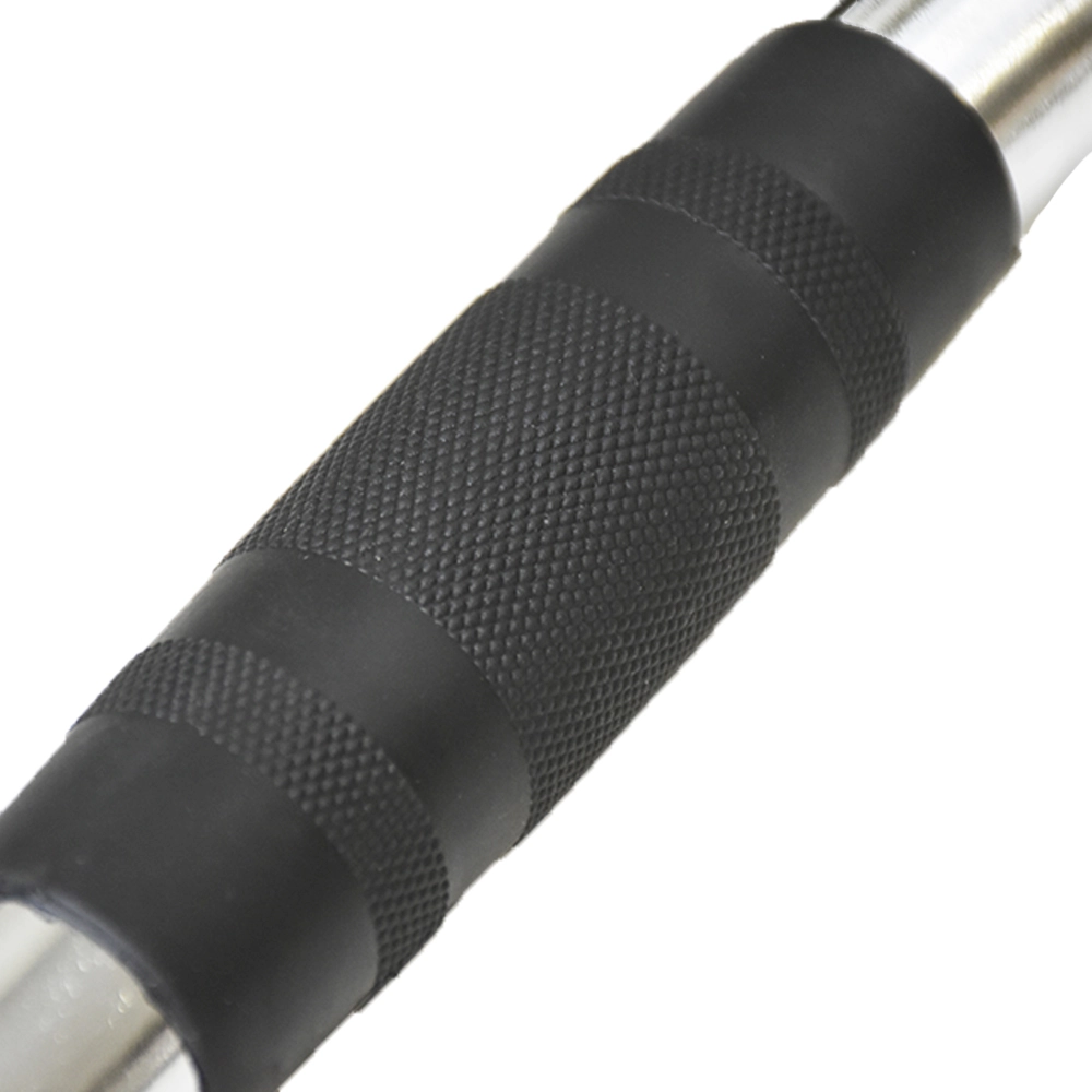 Pulley Puxador Costas Emborrachado 122Cm (Lat Pulldown Bar) - As - Preto