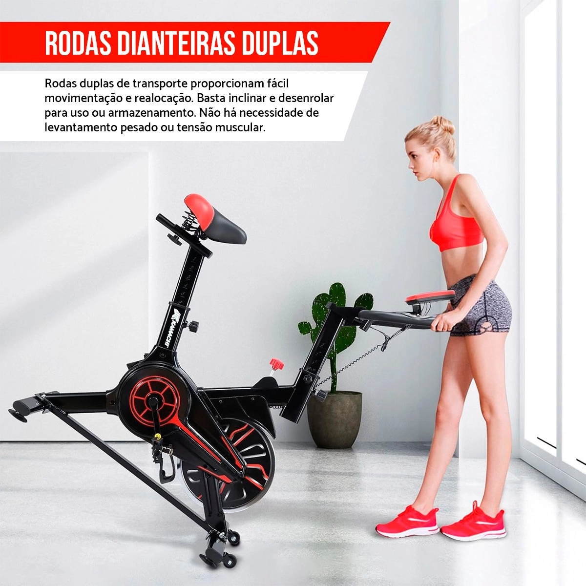 Bicicleta Ergométrica Spinning Mecânica 6 Kg Ahead Sports