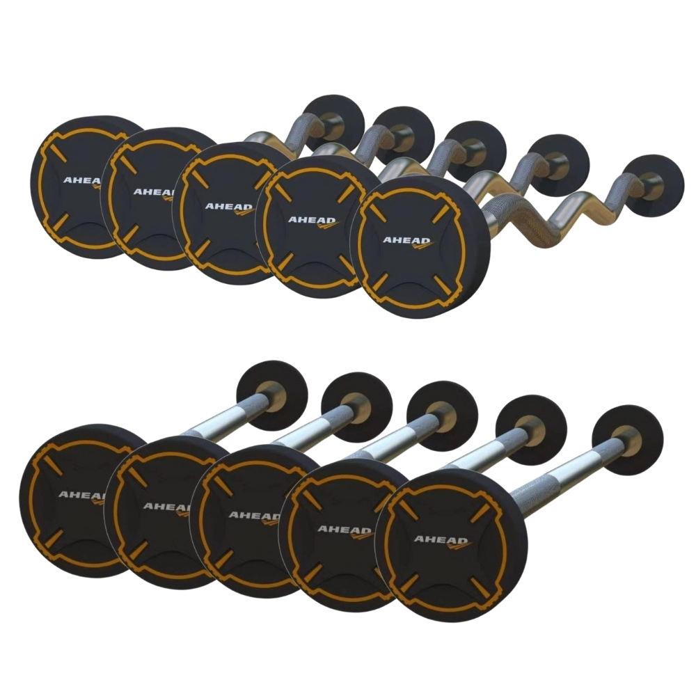Kit De Barra Montada Reta E W - 10Kg A 30Kg Absolute - Preto