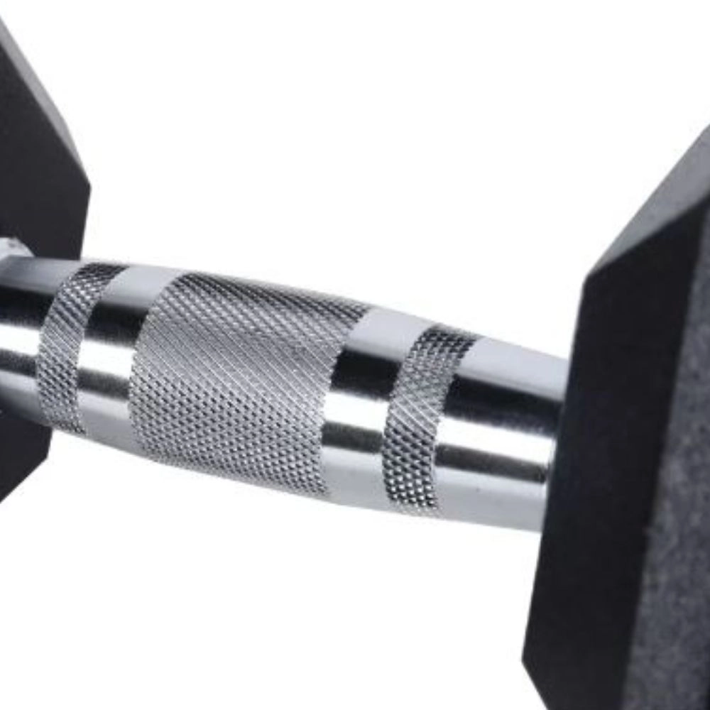 Halter Dumbell Sextavado 27,5Kg (Hex Dumbbell 27.5Kg) - As - Preto