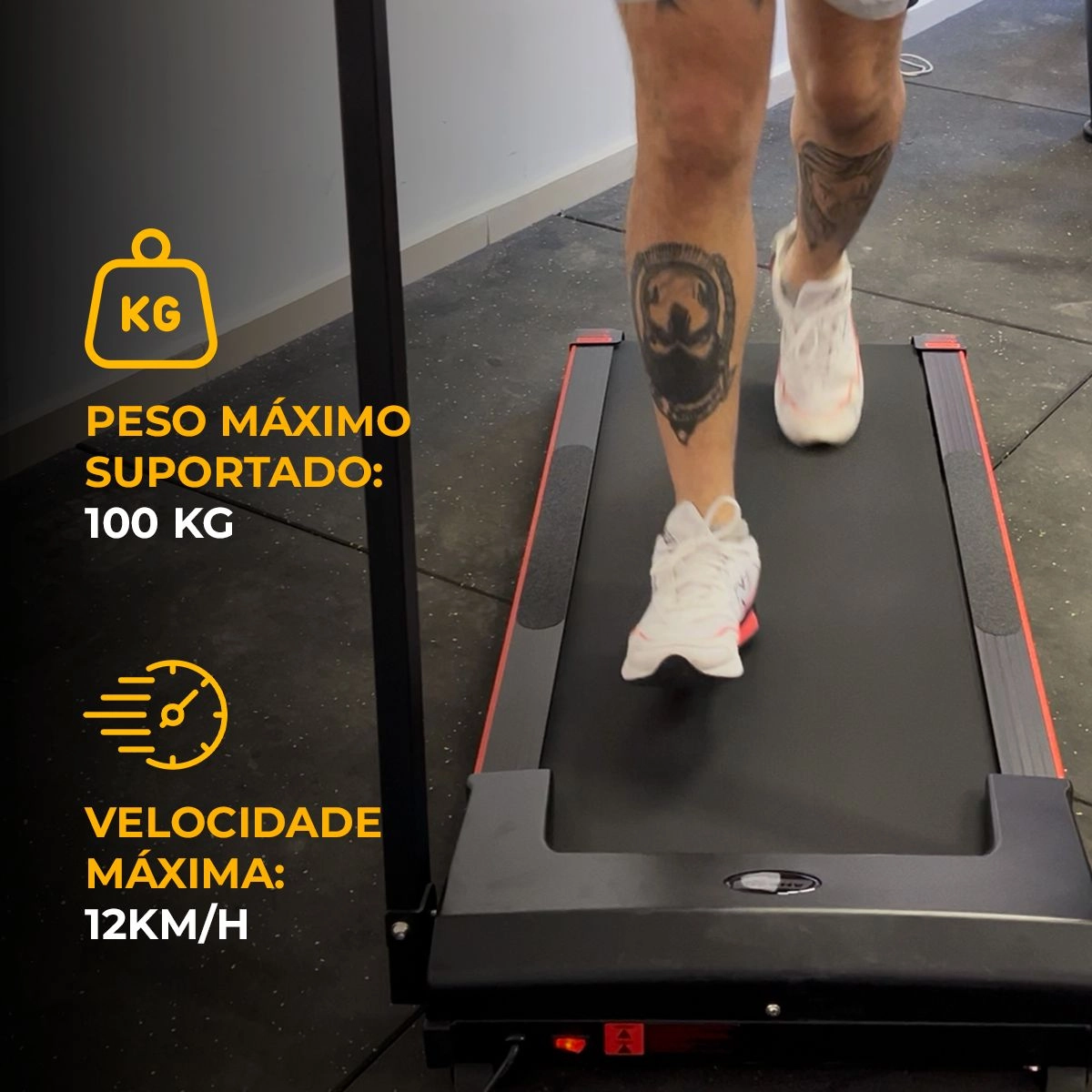 Esteira Ergométrica Elétrica Bivolt C/ Inclinação Ahead Sports