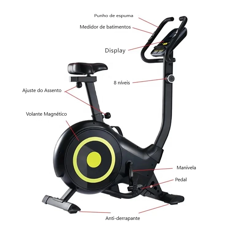 BICICLETA VERTICAL (VERTICAL BIKE) - AHEAD LITE- PRETO