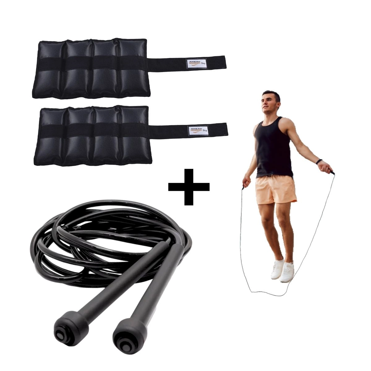 Kit Corda Speed + Caneleiras 5kg Colorido