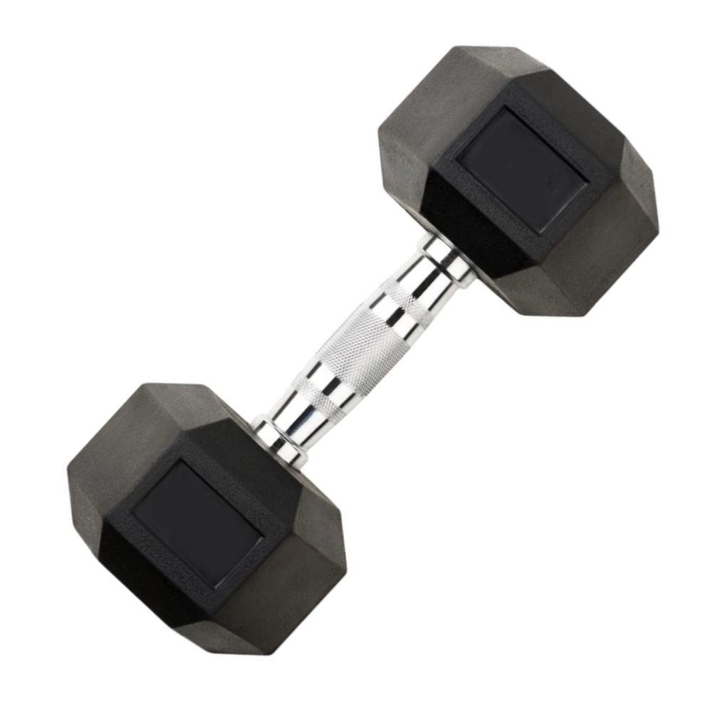 Halter Dumbell Sextavado 42,5Kg (Hex Dumbbell 42.5Kg) - As - Preto