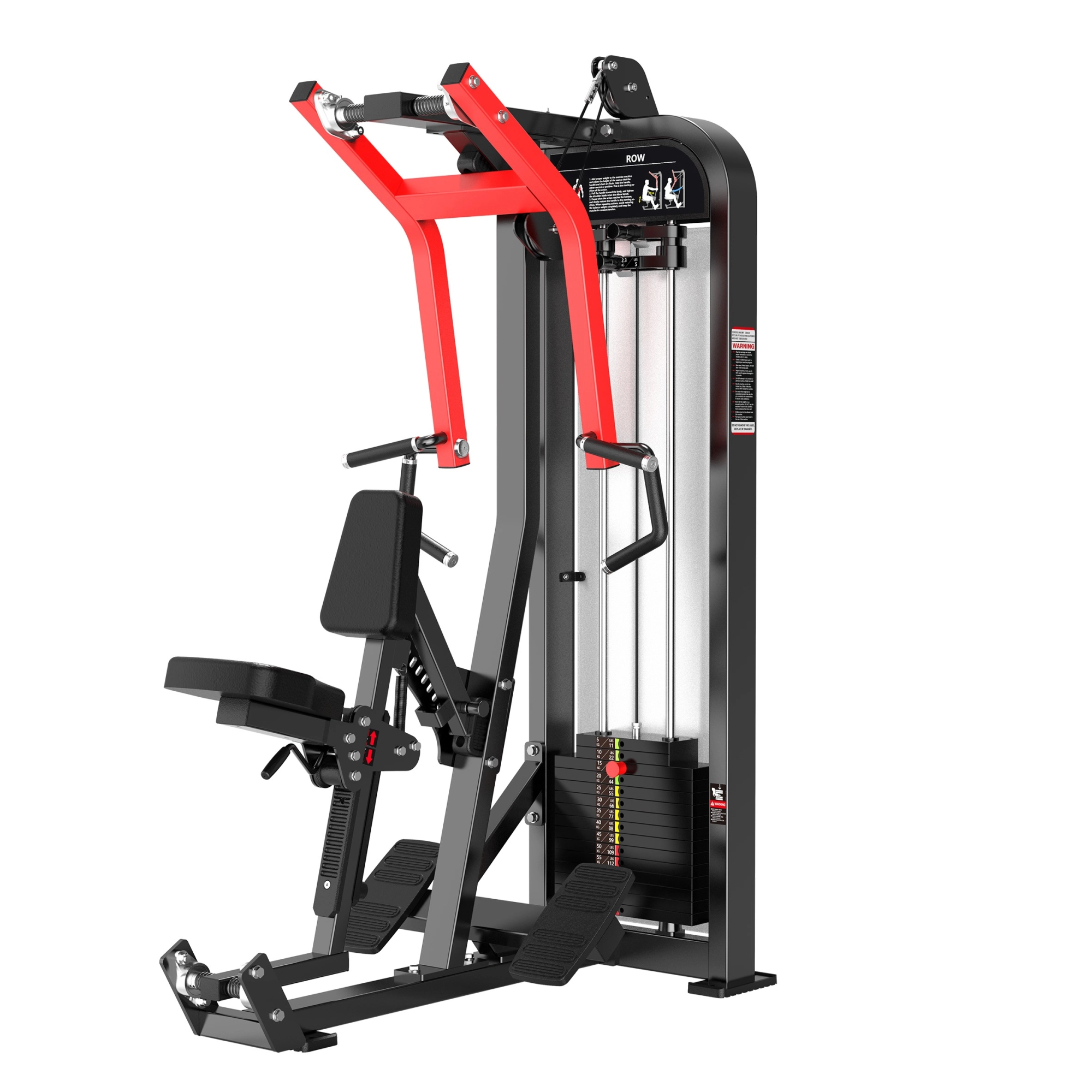 Máquina Remada Sentada Profissional Seated Row Academia Musculação