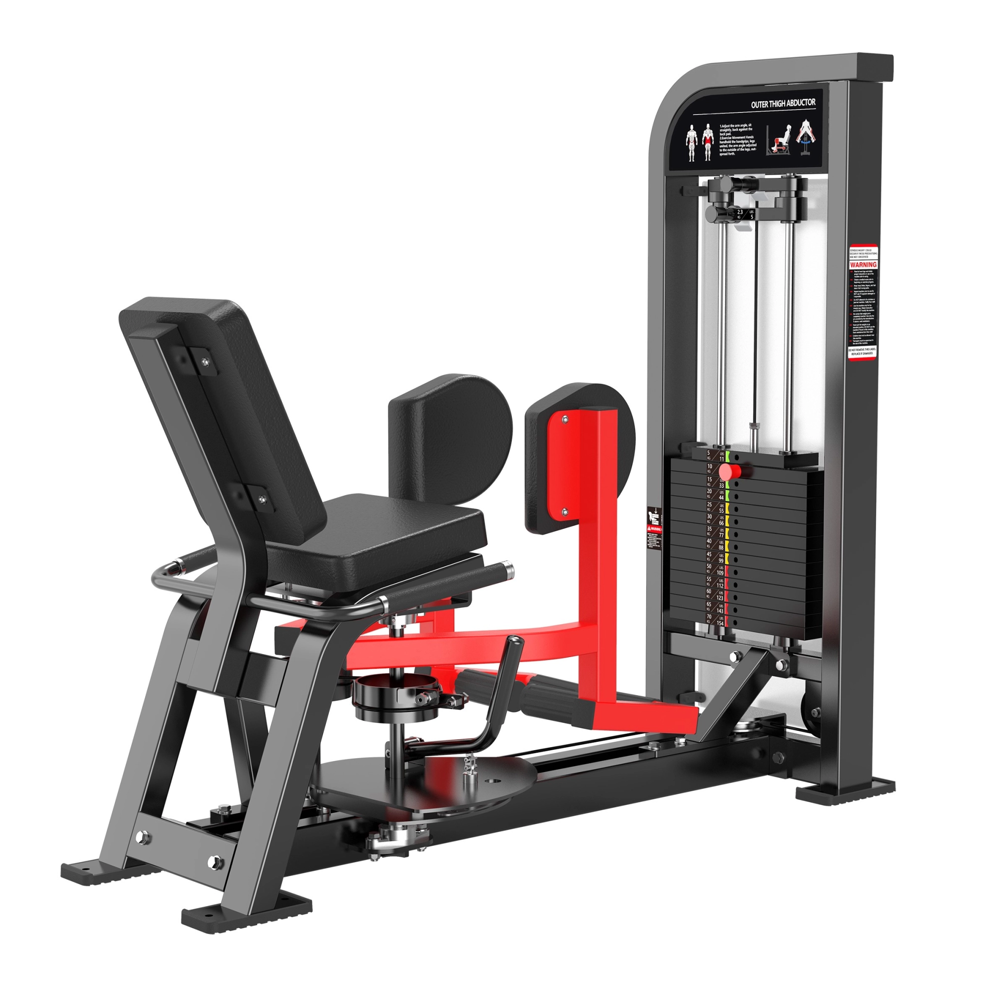 Abdutora (Outer Thigh Abductor) - Asl - Preto