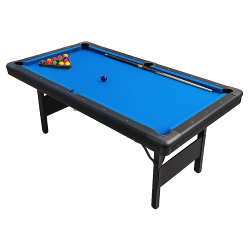 Mesa De Sinuca Bilhar Preta Ahead Sports Com Bolas E Tacos Azul