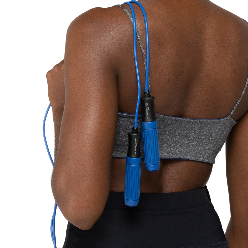 Corda De Pular Pegada Anatomica Azul (Anatomic Grip Jump Rope Blue) - Bonafit - Azul