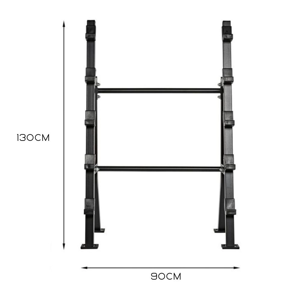 Suporte Para Barra Montada 5 Posições (Dumbbell Rack) - First - Preto