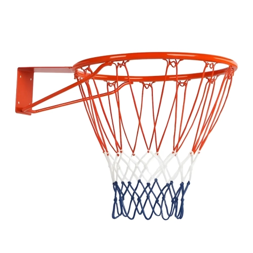 Aro Oficial de Basquete Profissional 45cm em Aço com Rede Tricolor