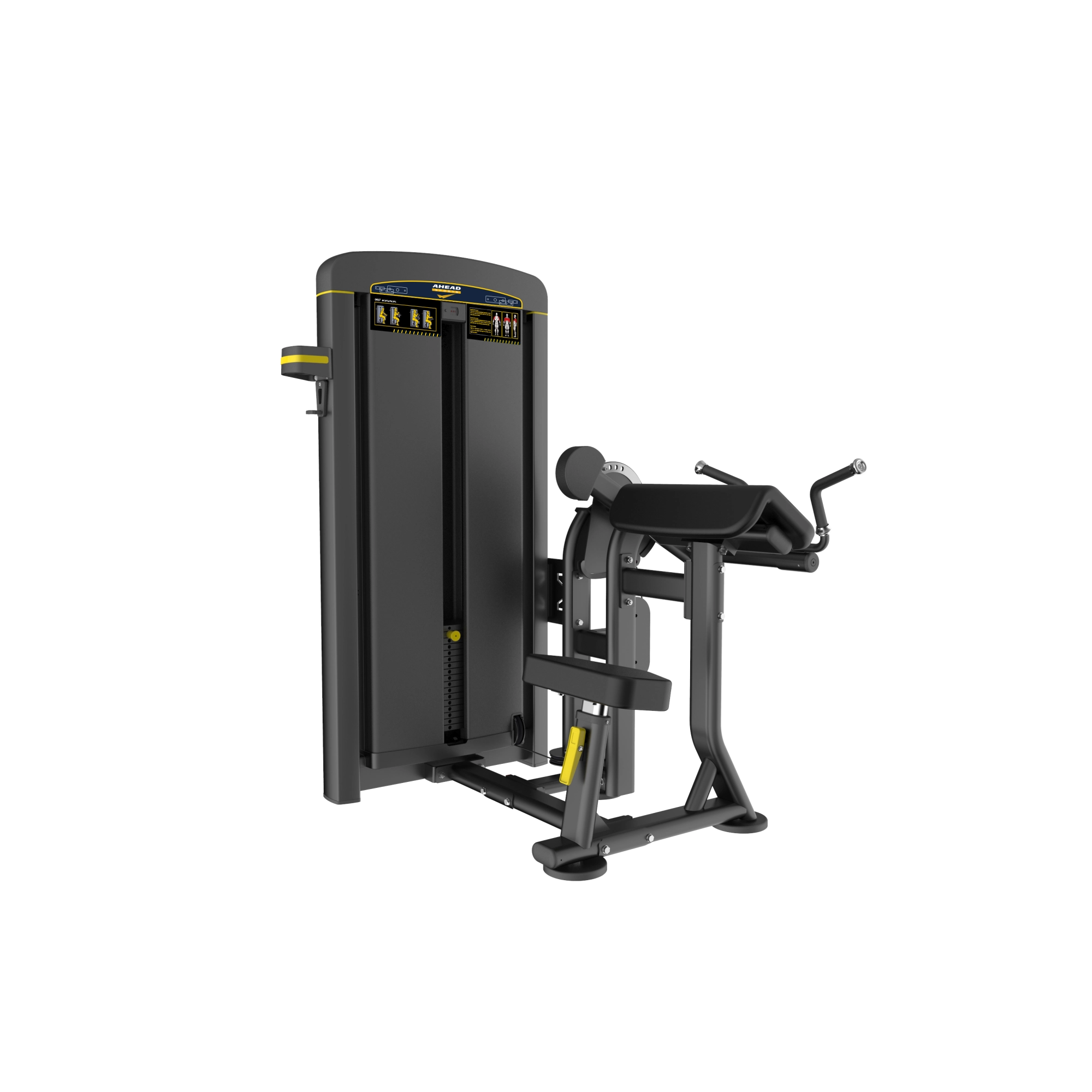 Máquina Bíceps e Tríceps Absolute Profissional com Peso Embutido 100kg