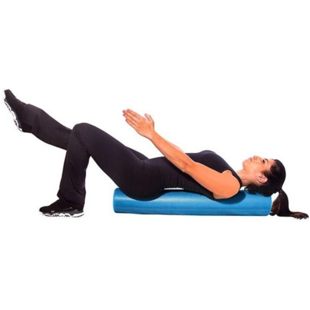 Rolo De Eva Yoga Liberação Miofacial 90X15 (Foam Roler) - Bonafit - Azul Claro