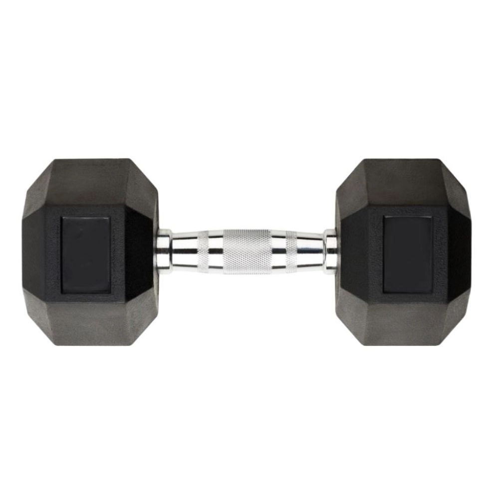 Halter Dumbell Sextavado 27,5Kg (Hex Dumbbell 27.5Kg) - As - Preto