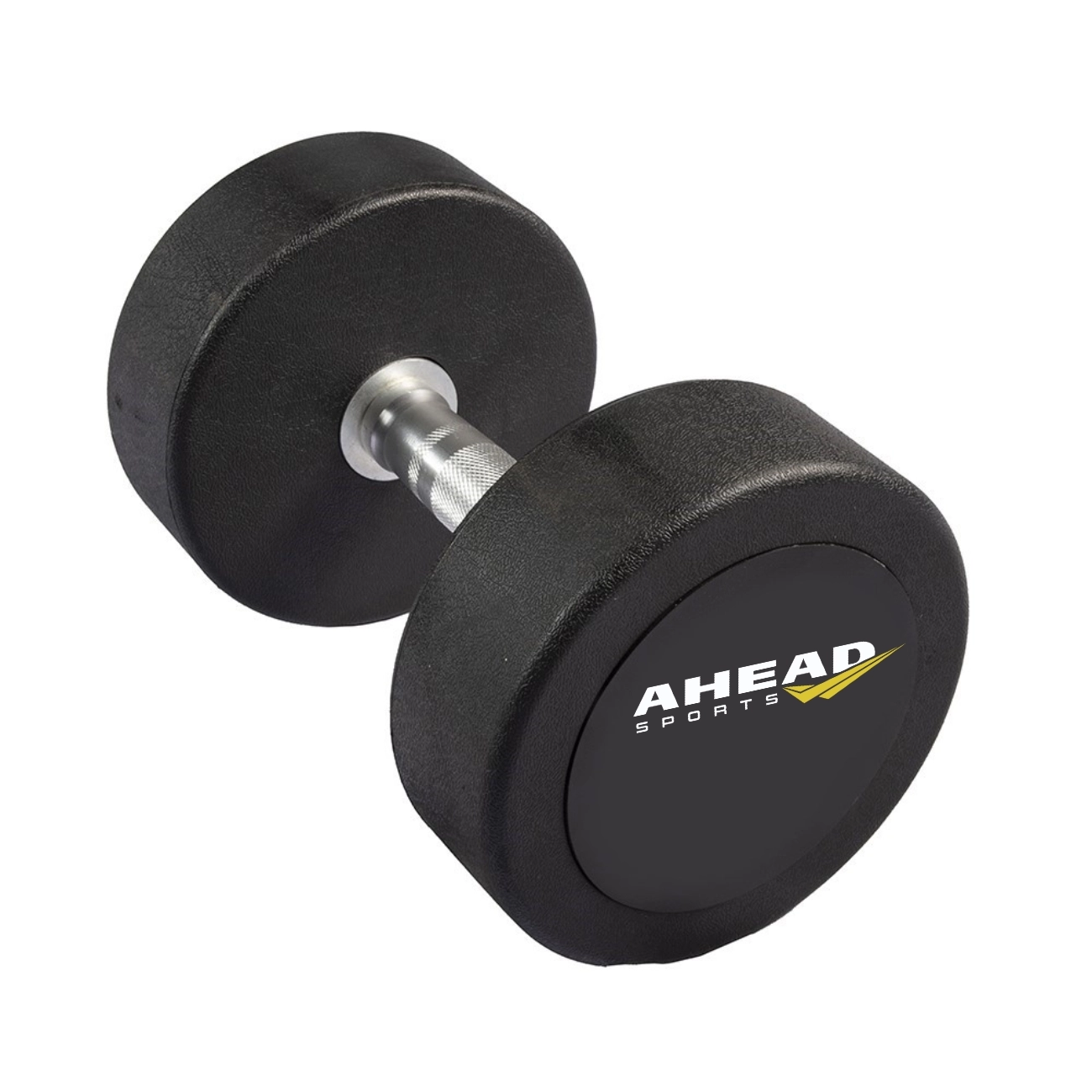 Dumbell Redondo Emborrachado Vulcanizado 30kg - First - Preto