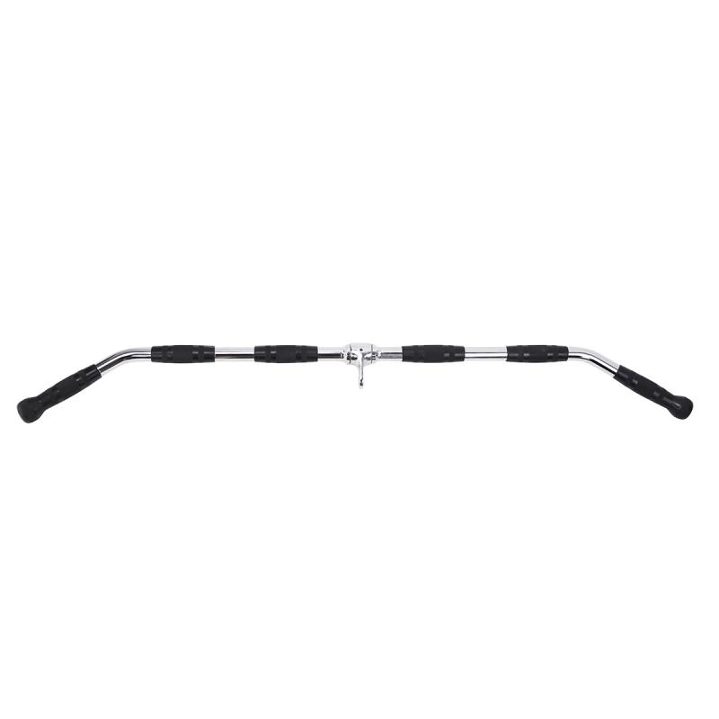 Pulley Puxador Costas Emborrachado 122Cm (Lat Pulldown Bar) - As - Preto