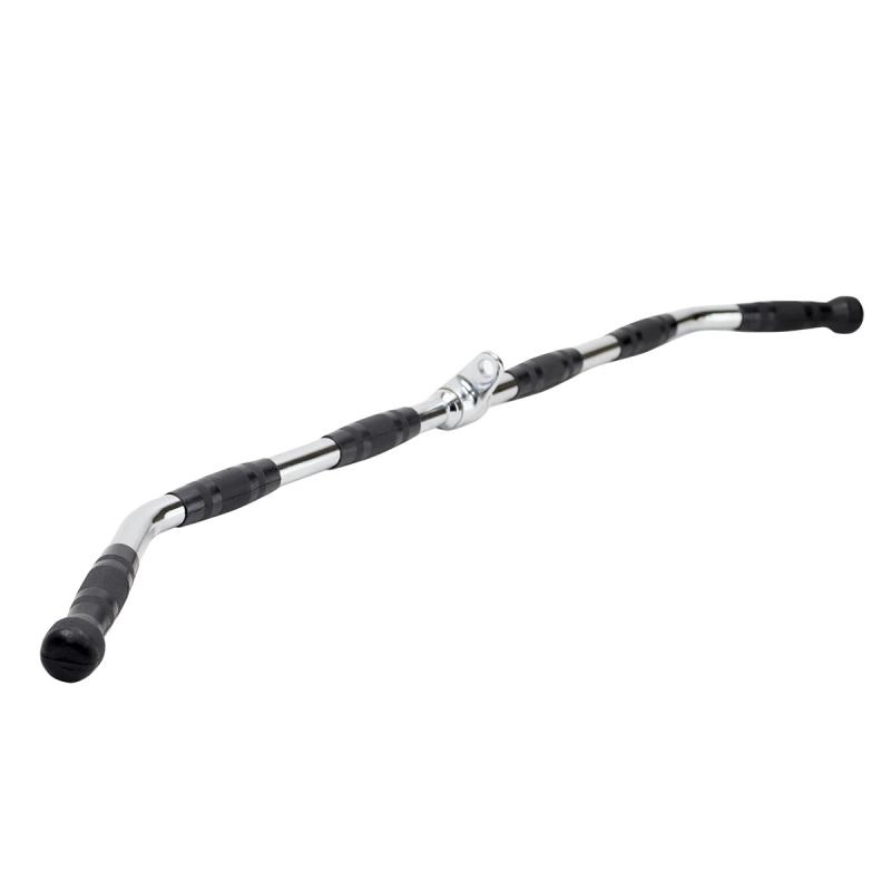 Pulley Puxador Costas Emborrachado 122Cm (Lat Pulldown Bar) - As - Preto