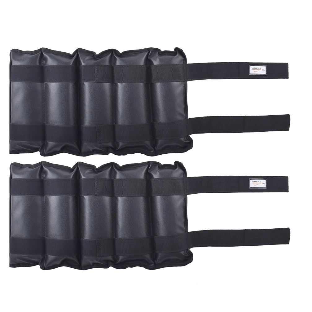 PAR CANELEIRAS DE PESO 14KG (ANKLE WEIGHTS PAIR 14KG) - ULTRAFIT - PRETO