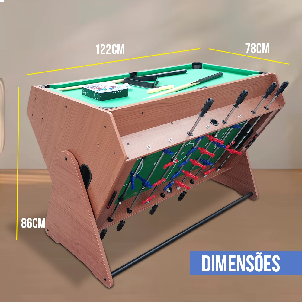 Mesa Multijogos 3 Em 1 Pebolim Air Hockey E Sinuca Ahead Sports