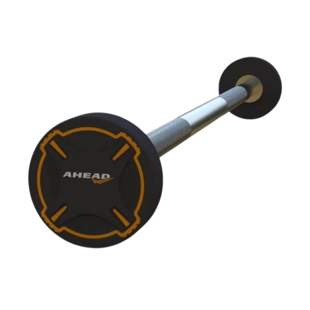 Barra reta montada 20kg emborrachada