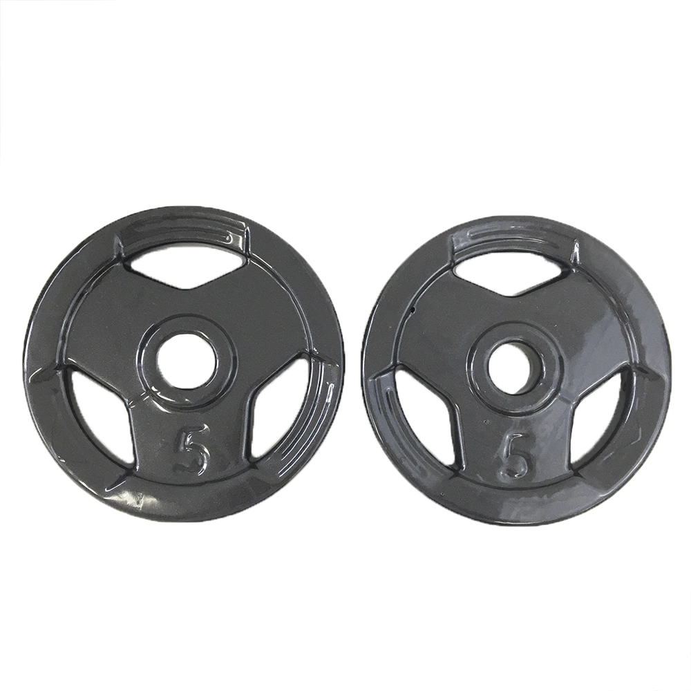 Anilha Sport Emborrachada com Furo Standard - Ahead Sports - 5kg - Preto