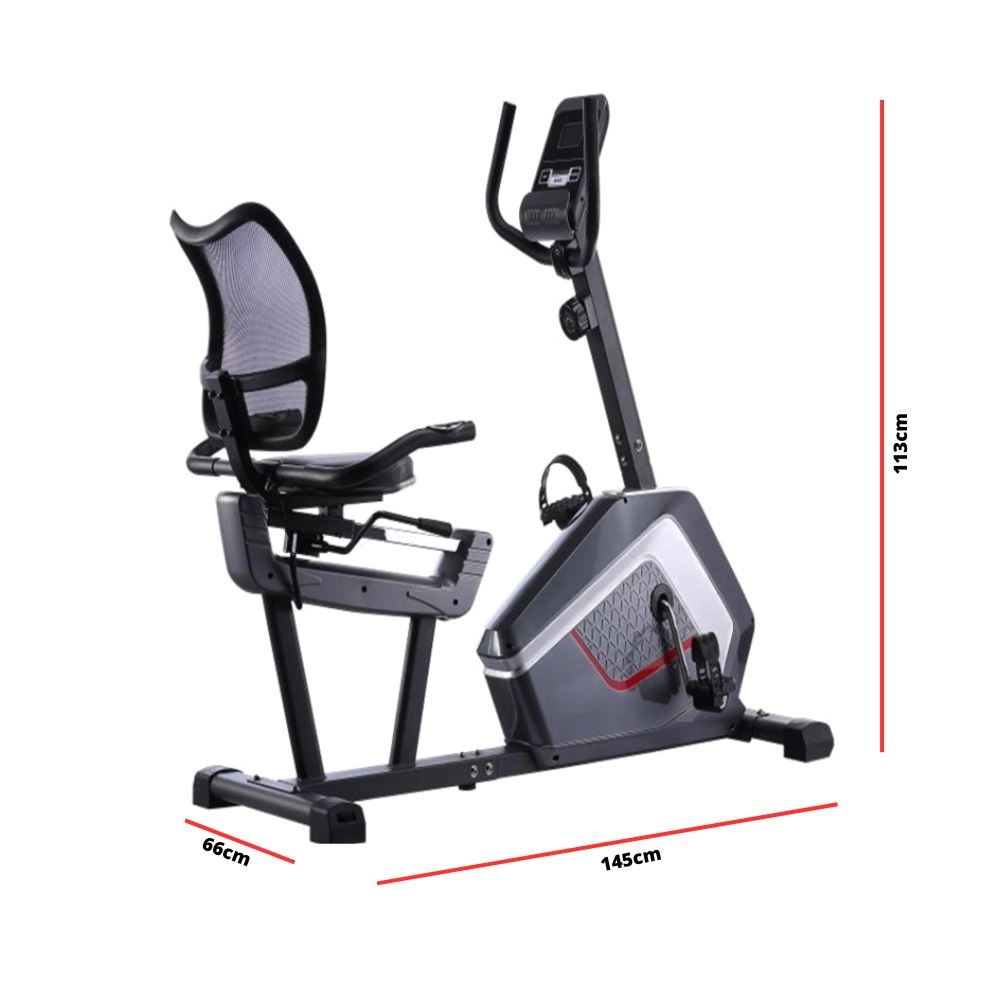 Bicicleta Ergométrica Horizontal Bonafit Residencial Silenciosa Com Monitor Cardíaco