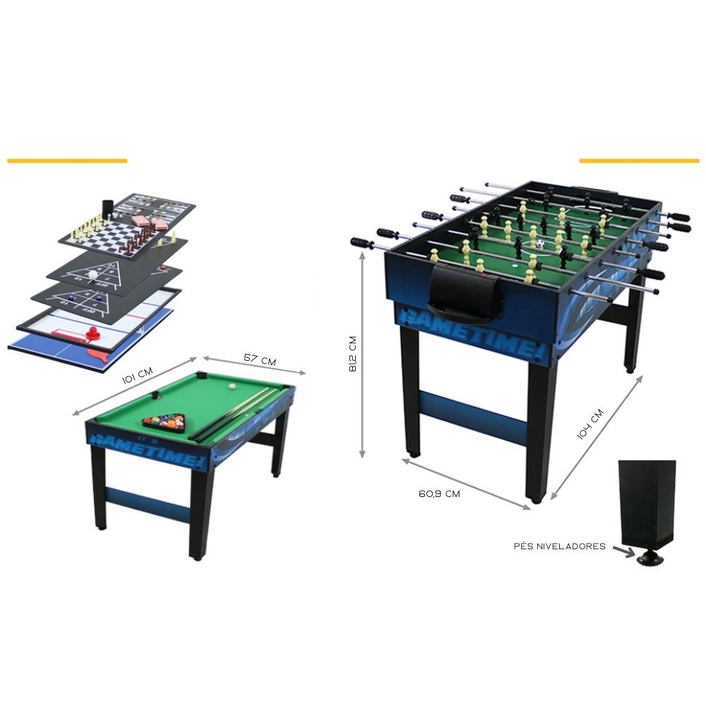 Mesa Multi-jogos 10 Em 1 Ahead Sports