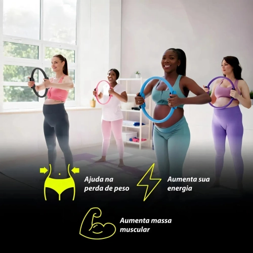 Anel Tonificador Arco Para Yoga Pilates Ahead Sports Rosa