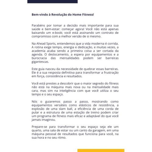 E-book Do Sofá ao Suor Guia Completo Para Treinos em Casa