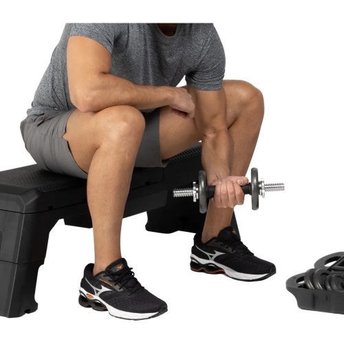 Banco Step Profissional com Pistão Regulável Ahead Sports Preto