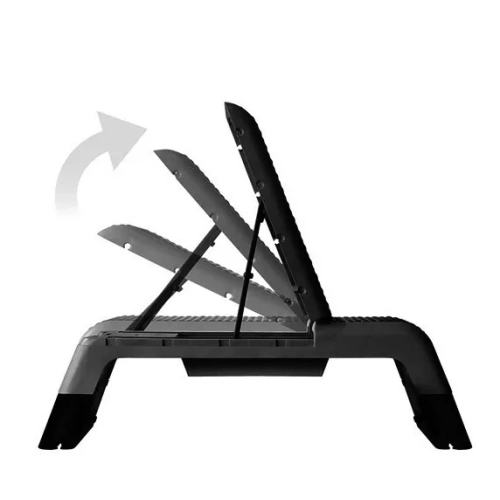 Banco Step Profissional com Pistão Regulável Ahead Sports Preto