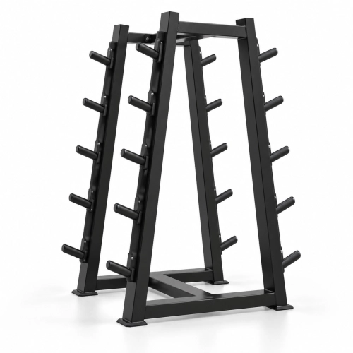 Suporte Profissional para 10 Barras Montadas A-Frame para Academia