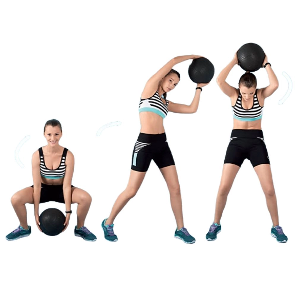 BOLA DE PAREDE 5KG (SLAM BALL) - BONAFIT - PRETO