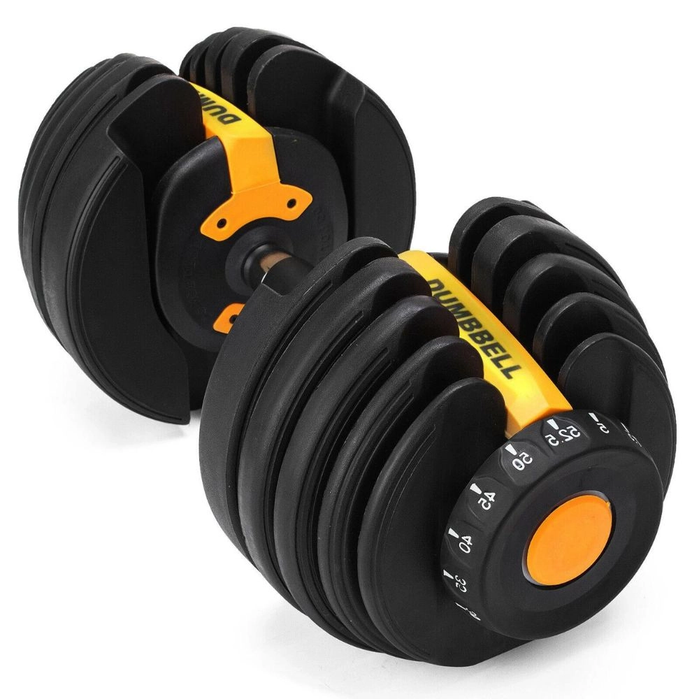 Dumbbell Halter Com Anilhas Regulável 24kg Ahead Sports