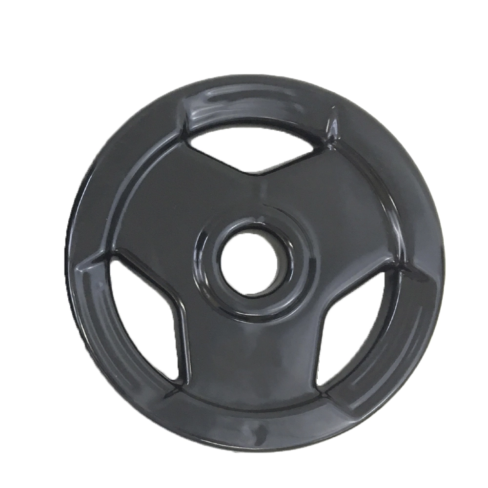 Anilha Sport Emborrachada Furo Standad Ahead Sports 10Kg (Roubber Coated Plate) - Absolute - Preto