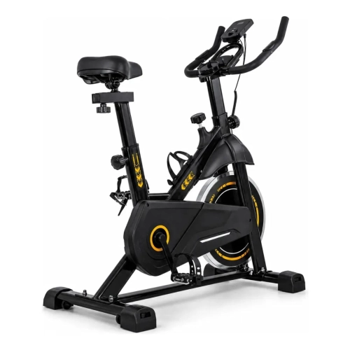 Bicicleta Ergometrica 8kg Preta/amarela