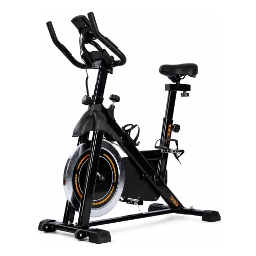 Bicicleta Ergometrica 8kg Preta/amarela