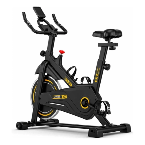 Bicicleta Ergometrica 8kg Preta/amarela