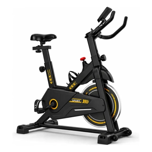 Bicicleta Ergometrica 8kg Preta/amarela