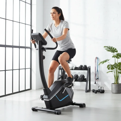 Bicicleta Ergométrica Bonafit Vertical Residencial Preto 120kg 8 Níveis Resistência