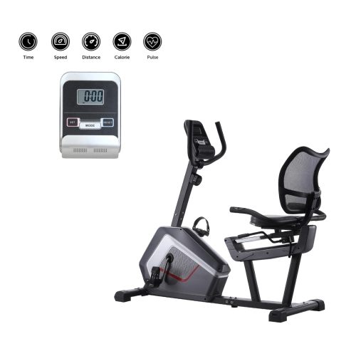 Bicicleta Ergométrica Horizontal Bonafit Residencial Silenciosa Com Monitor Cardíaco