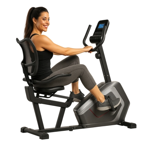 Bicicleta Ergométrica Horizontal Bonafit Residencial Silenciosa Com Monitor Cardíaco